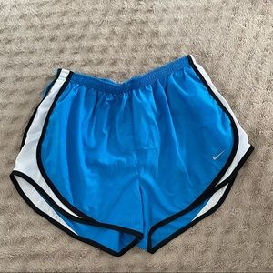 Blue Nike shorts